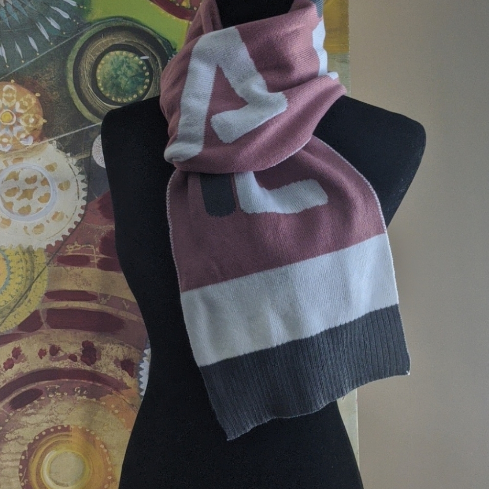 FILA Scarf Mauve & Cream with Gray Accent(Unisex)